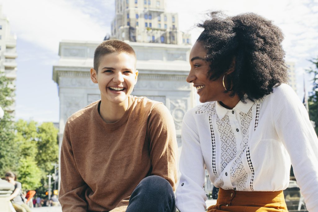 Portrait Of Two Young Adult Friends